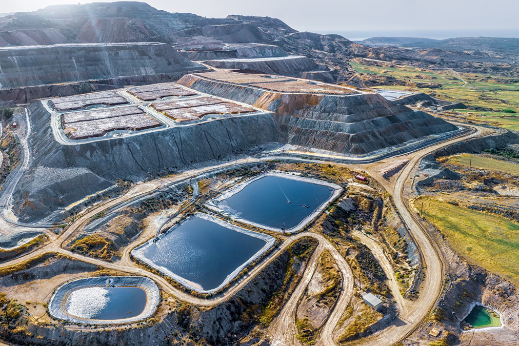A copper mining field.